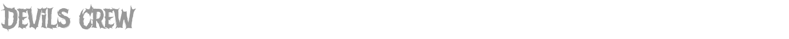 Devils Crew font preview
